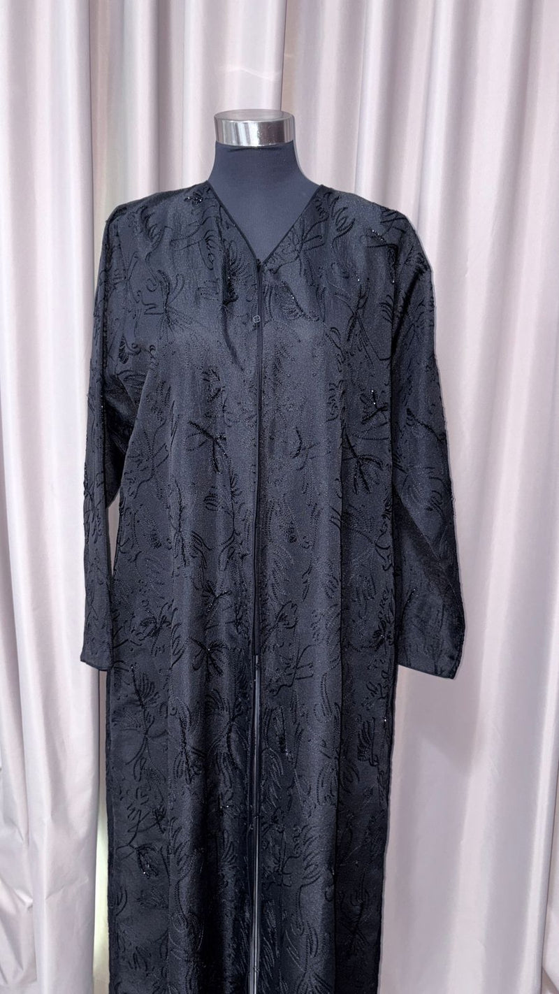 The Midnight Botanical Abaya