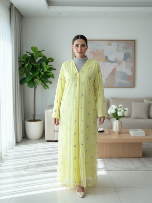 عباءة "ياسمين" المطرز