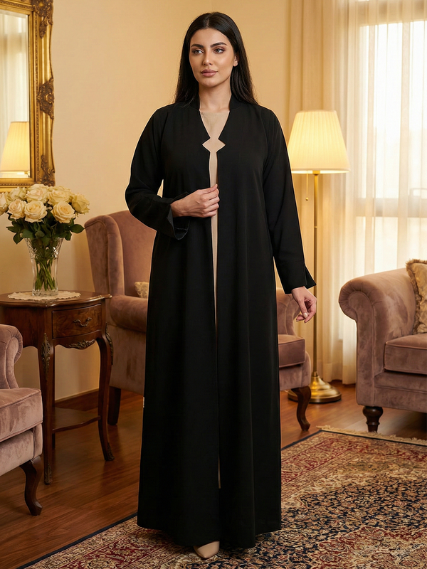 عباية سوداء كلاسيكية